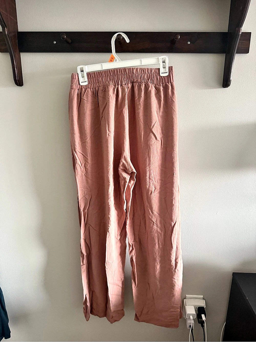 Wide Leg Linen Drawstring Pants - Picture 4 of 4